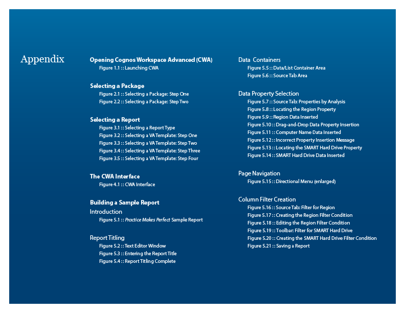 Cognos Workspace Advanced Getting Started demo image 7 in carousel