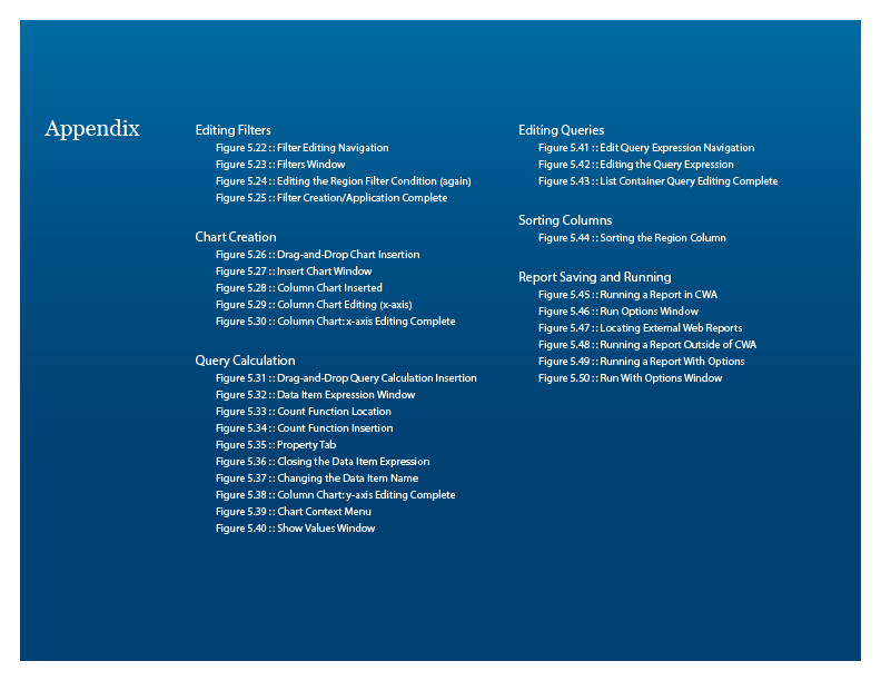 Cognos Workspace Advanced Getting Started demo image 8 in carousel