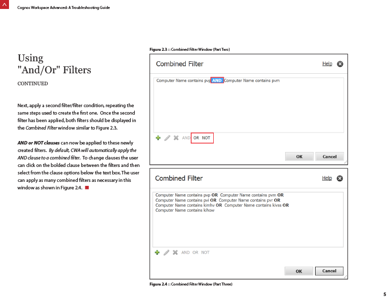 Cognos Workspace Advanced Troubleshooting Guide demo image 4 in carousel