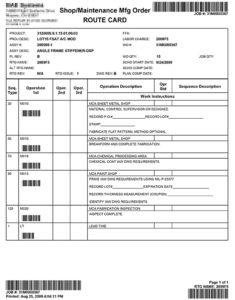 Shop Maintenance Mfg Order image