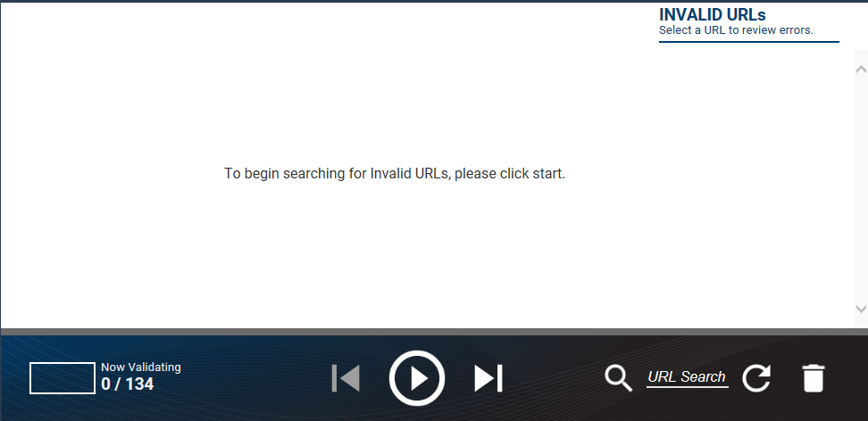 Shortened URL Error Management application demo image 1 in carousel