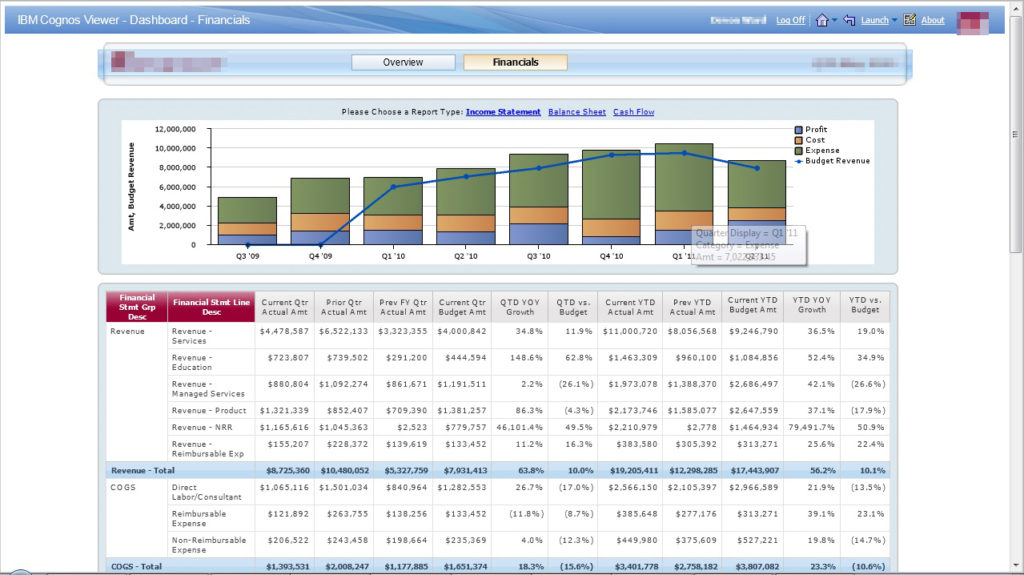 Income Statement (Dashboard) image